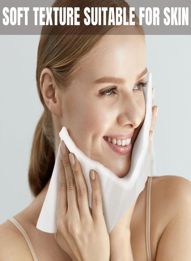 Velmitten 12 Pcs Individually Wrapped Facial Cleansing Muslin Cloths Travel Size Face Cotton Cloths Reusable Makeup Remover Wipes Exfoliating Muslin Washcloths for Skin Care(White) - Image 4